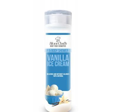 HRISTINA Přírodní sprchový gel na vlasy a tělo vanilková zmrzlina 250 ml