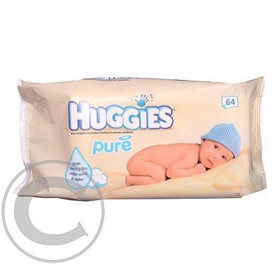 Huggies vlhčené ubrousky Pure 64ks, Huggies, vlhčené, ubrousky, Pure, 64ks