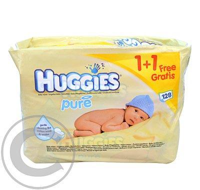 Huggies wipes Pure (2x56) žluté