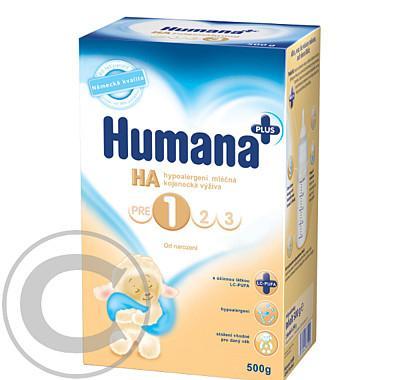 Humana HA1 hypoalergenní mléčné kojenecká výživa od narození 500g, Humana, HA1, hypoalergenní, mléčné, kojenecká, výživa, od, narození, 500g