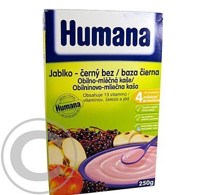 Humana kaše obilno-mléčná 250g jabl.-černý bez od 4. měsíce