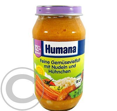 Humana zelenina s nudlemi   kuřetem 250 g, Humana, zelenina, nudlemi, , kuřetem, 250, g
