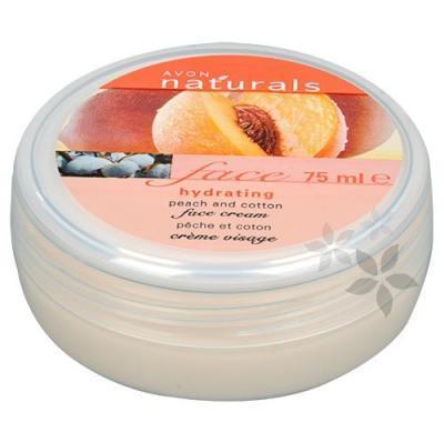 Hydratační pleťový krém s broskví a bavlnou Naturals (Hydrating Peach & Cotton Face Cream) 75 ml
