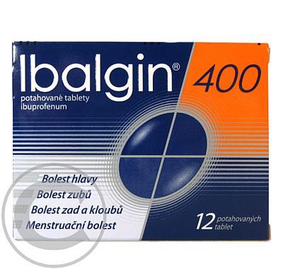 IBALGIN 400  12X400MG Potahované tablety, IBALGIN, 400, 12X400MG, Potahované, tablety