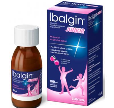 Ibalgin Junior suspenze 100ml/40mg, Ibalgin, Junior, suspenze, 100ml/40mg