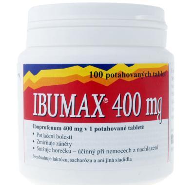 IBUMAX 400 MG 100X400MG Potahované tablety, IBUMAX, 400, MG, 100X400MG, Potahované, tablety