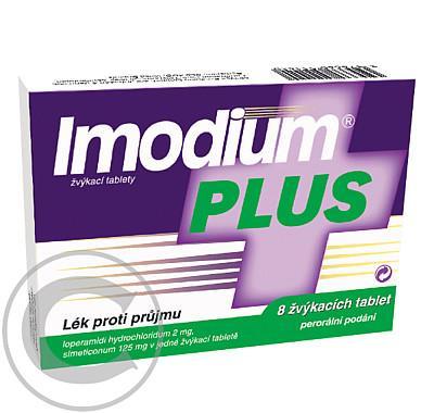 IMODIUM PLUS  8 Žvýkací tablety, IMODIUM, PLUS, 8, Žvýkací, tablety