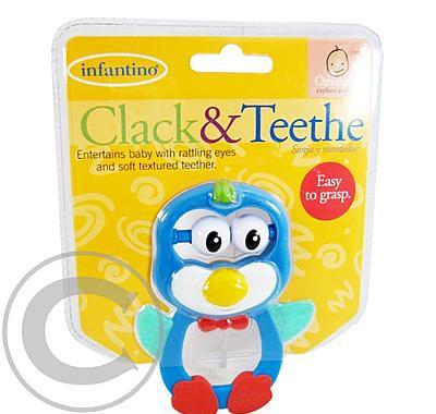 Infantino Chrastítko a kousátko Clack teethe 0m, Infantino, Chrastítko, kousátko, Clack, teethe, 0m