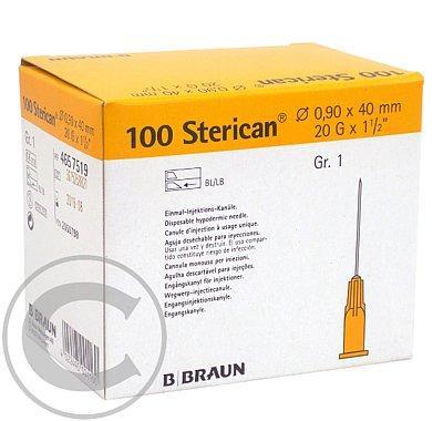 Injekční jehla 0.9 x 40 mm 20 G žlutá 100 ks Sterican, Injekční, jehla, 0.9, x, 40, mm, 20, G, žlutá, 100, ks, Sterican