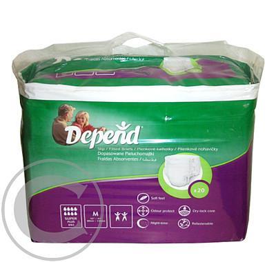 Inkontinenční vložky absorpční prodyšné DEPEND Slip Super Pl.M/20ks