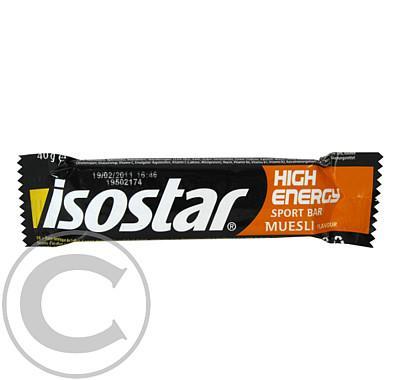 ISOSTAR 40g tyčinka mussli High energy, ISOSTAR, 40g, tyčinka, mussli, High, energy