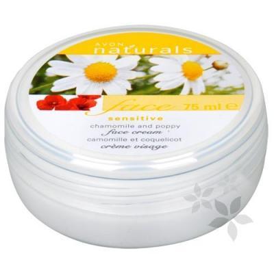 Jemný pleťový krém s heřmánkem a vlčím mákem Naturals (Chamomile and Poppy Face Cream) 75 ml