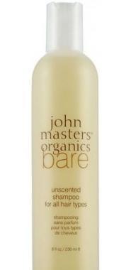JOHN MASTERS ORGANICS Bare Unscented Shampoo 236 ml Šampon pro všechny typy vlasů bez vůně