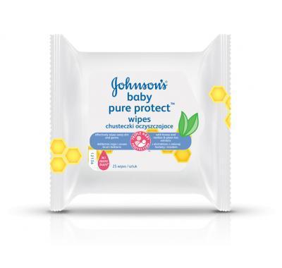 Johnson's Baby wipes Pure Protect 25 kusů, Johnson's, Baby, wipes, Pure, Protect, 25, kusů