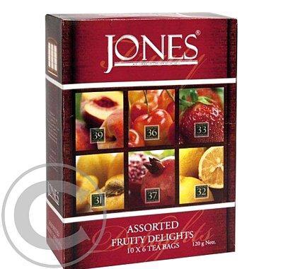 Jones Tea Variace 60 ks černých ochucených čajů, Jones, Tea, Variace, 60, ks, černých, ochucených, čajů