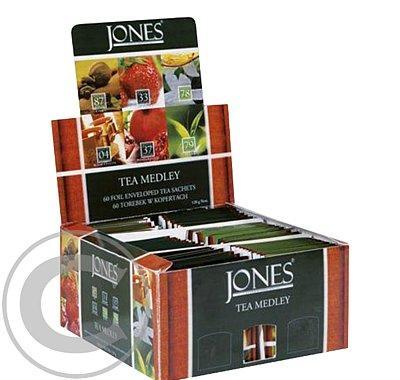 Jones Tea Variace černých a zelených čajů 6x10x2g, Jones, Tea, Variace, černých, zelených, čajů, 6x10x2g