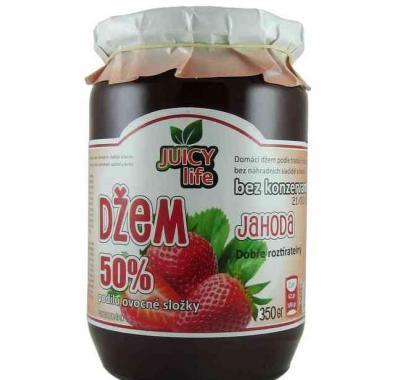 Juicy life džem 350 g - příchuť jahoda, Juicy, life, džem, 350, g, příchuť, jahoda