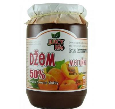 Juicy life džem 350 g - příchuť meruňka, Juicy, life, džem, 350, g, příchuť, meruňka