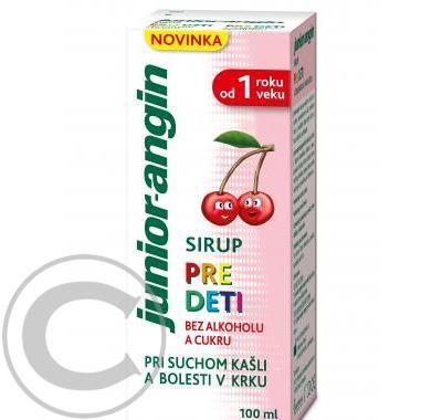 JUNIOR angin - sirup pro děti 100 ml, JUNIOR, angin, sirup, děti, 100, ml