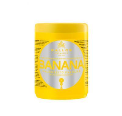 KALLOS Banánová posilující maska obsahující komplex vitamínů (Banana hair mask with multi-vitamin komplex) 1000 ml, KALLOS, Banánová, posilující, maska, obsahující, komplex, vitamínů, Banana, hair, mask, with, multi-vitamin, komplex, 1000, ml