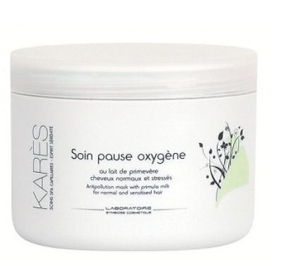 Karés čistící a zklidňující maska pro normální i citlivé vlasy (Antipollution mask with primula milk for sensitised hair) 200 ml, Karés, čistící, zklidňující, maska, normální, i, citlivé, vlasy, Antipollution, mask, with, primula, milk, for, sensitised, hair, 200, ml