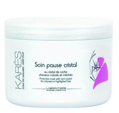 Karés ochranná maska pro barvené a melírované vlasy (Protective mask with rock crystal for coloured hair) 200 ml