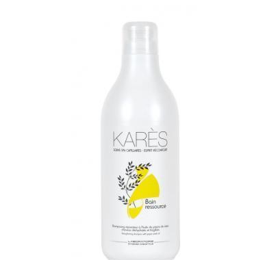 Karés posilující šampon pro suché a poškozené vlasy (Strengthening shampoo with grape seeds oil  for dry and damaged hair) 1000 ml, Karés, posilující, šampon, suché, poškozené, vlasy, Strengthening, shampoo, with, grape, seeds, oil, for, dry, and, damaged, hair, 1000, ml