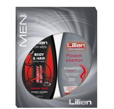 LILIEN for men Dark Red kazeta 2 x 400 ml