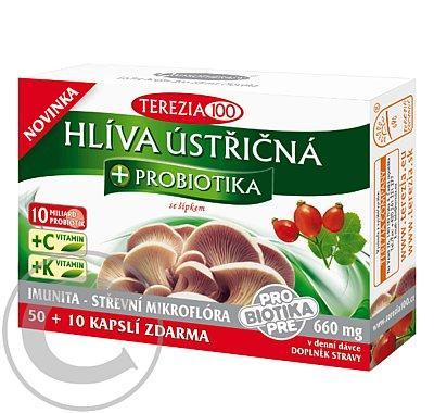 TEREZIA COMPANY Hlíva ústřičná   probiotika   vitamin C 50 kapslí  10 ZDARMA, TEREZIA, COMPANY, Hlíva, ústřičná, , probiotika, , vitamin, C, 50, kapslí, 10, ZDARMA