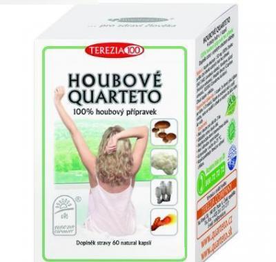 TEREZIA COMPANY Houbové quarteto 100% houbový přípravek 60 kapslí, TEREZIA, COMPANY, Houbové, quarteto, 100%, houbový, přípravek, 60, kapslí