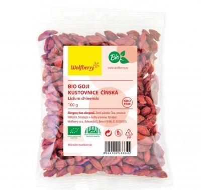 WOLFBERRY Goji kustovnice čínská BIO 100 g, WOLFBERRY, Goji, kustovnice, čínská, BIO, 100, g