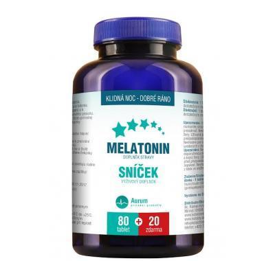 AURUM Sníček Melatonin   Inulín 100 tablet, AURUM, Sníček, Melatonin, , Inulín, 100, tablet