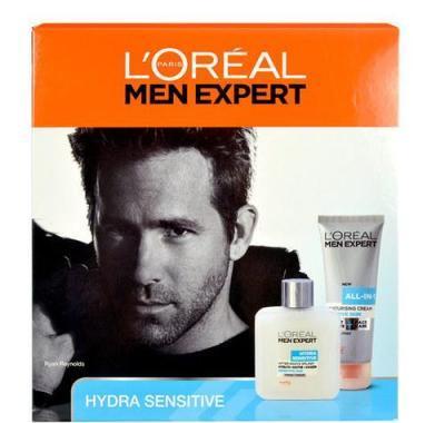 Balíček L´ORÉAL Men Expert Hydra Sensitive Duo krém   voda po holení, Balíček, L´ORÉAL, Men, Expert, Hydra, Sensitive, Duo, krém, , voda, po, holení