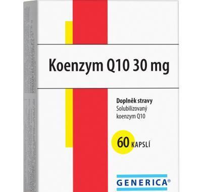 GENERICA Koenzym Q10 30 mg 60 kasplí, GENERICA, Koenzym, Q10, 30, mg, 60, kasplí