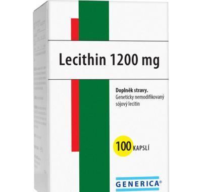 GENERICA Lecithin 1200 mg 100 kapslí, GENERICA, Lecithin, 1200, mg, 100, kapslí