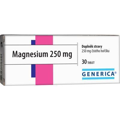 GENERICA Magnesium 250 mg 30 tablet, GENERICA, Magnesium, 250, mg, 30, tablet
