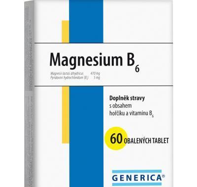 GENERICA Magnesium B6 60 tablet, GENERICA, Magnesium, B6, 60, tablet