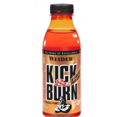 Kick & Burn, stimulační nápoj, 475 ml, Weider - Fruit Punch
