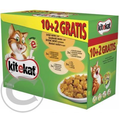 Kitekat kapsa Selské menu 12 x 100 g, Kitekat, kapsa, Selské, menu, 12, x, 100, g