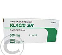 KLACID SR  7X500MG Tabl. s řízeným uvol., KLACID, SR, 7X500MG, Tabl., řízeným, uvol.