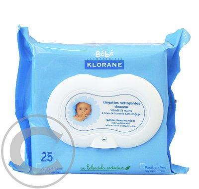 KLORANE BEBE Linge visage/mains 25 ks - čistící ubrousky, KLORANE, BEBE, Linge, visage/mains, 25, ks, čistící, ubrousky