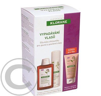 KLORANE Quinine šampon 200 ml   Baume balzám 150 ml   Dry šampon 150 ml