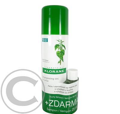 Klorane Suchý šampon z kopřivy 150 ml   šampon 25 ml