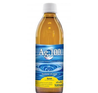 Koloidní stříbro Ag100 25ppm 500ml, Koloidní, stříbro, Ag100, 25ppm, 500ml