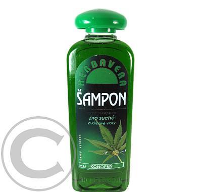 Konopný šampon suché lámavé vlasy HERBAVERA 400ml