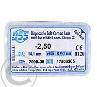 Kontaktní čočka měkká D 55  -2,50D/8,90 mm 1 ks zkušební