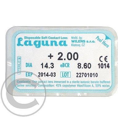 Kontaktní čočky měkké Laguna  2,00D/8,60 mm 1 ks zkušební