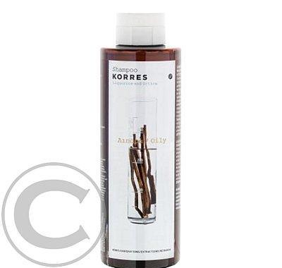 KORRES šampon pro mastné vlasy s lékořicí a kopřivou a BIO extrakty 250 ml