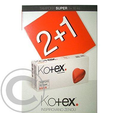 Kotex tampony super tripack (16x3), Kotex, tampony, super, tripack, 16x3,