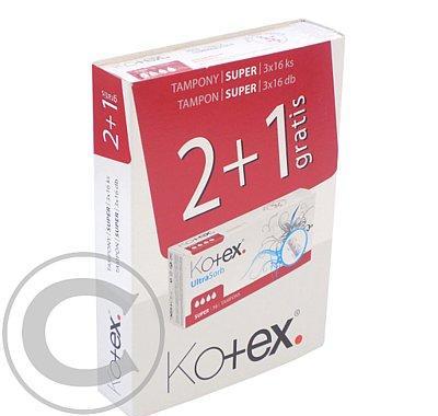 Kotex tampony Ultra Sorb Super (16*3), Kotex, tampony, Ultra, Sorb, Super, 16*3,